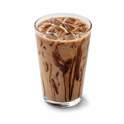Dunkin' Donuts Espresso Beverages Iced Mocha Swirl Latte with Milk Medium