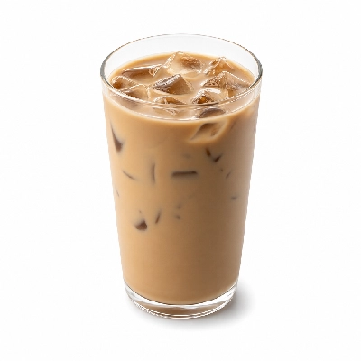 Dunkin' Donuts Espresso Beverages Iced Mocha Swirl Latte with Skim Milk Small