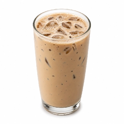 Dunkin' Donuts Espresso Beverages Mint Chocolate Chip Iced Latte with Milk Large