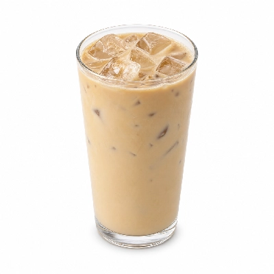 Dunkin' Donuts Espresso Beverages Mint Chocolate Chip Iced Latte with Skim Milk Large
