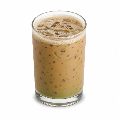 Dunkin' Donuts Espresso Beverages Mint Chocolate Chip Iced Latte with Skim Milk Medium