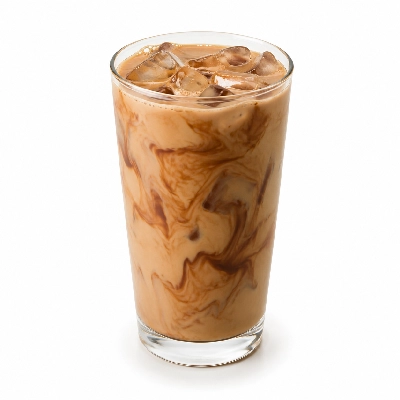 Dunkin' Donuts Espresso Beverages Mocha Swirl Iced Latte with Skim Milk Large