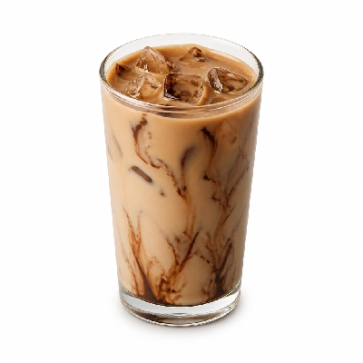 Dunkin' Donuts Espresso Beverages Mocha Swirl Iced Latte with Skim Milk Small 20 Fl Oz