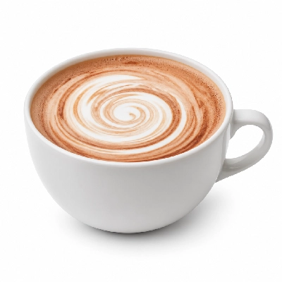 Dunkin' Donuts Espresso Beverages Mocha Swirl Latte with Skim Milk Large