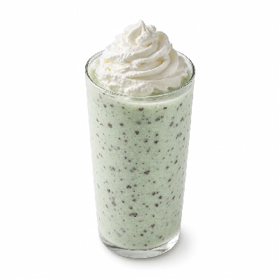 Dunkin' Donuts Frozen Coffee Coolatta Mint Chocolate Chip with Cream Large