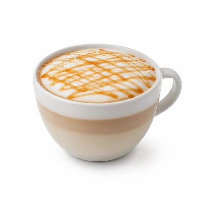 Dunkin' Donuts Girl Scouts Coconut Caramel Inspired Hot Macchiato with Skim Milk Large