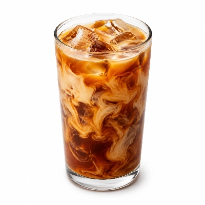 Dunkin' Donuts Girl Scouts Coconut Caramel Inspired Iced Coffee with Cream Small