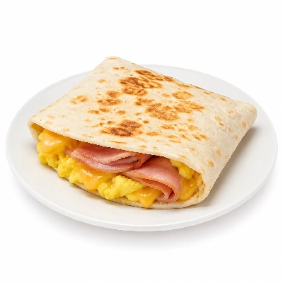 Dunkin' Donuts Ham Egg and Cheese Wake-up Wrap