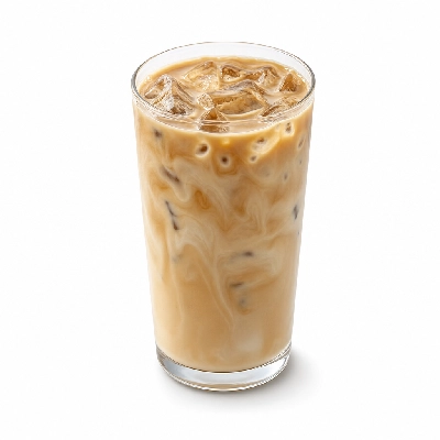Dunkin' Donuts Iced Butter Pecan Swirl Latte with Skim Large