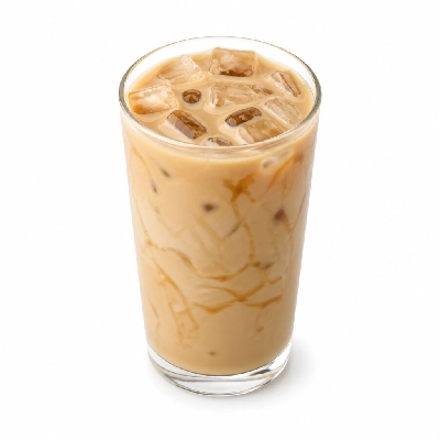 Dunkin' Donuts Iced Butter Pecan Swirl Latte with Skim Milk Medium