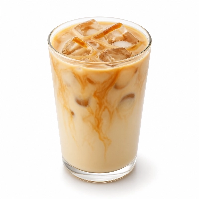 Dunkin' Donuts Iced Caramel Swirl Latte with Skim Milk, Large