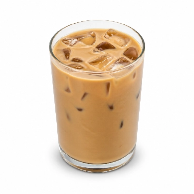 Dunkin' Donuts Iced Coffee with Cream and Flavor Shot Med