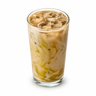 Dunkin' Donuts Pistachio Swirl Iced Coffee with Cream (Large)