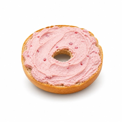 Dunkin' Donuts Plain Bagel with Strawberry Cream Cheese