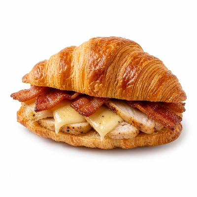 Dunkin' Donuts Pm Sandwiches Chicken Bacon and Cheese on a Croissant