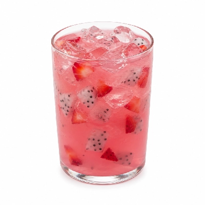 Dunkin' Donuts Strawberry Dragonfruit Green Tea Refresher Medium