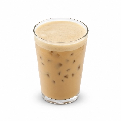 Dunkin' Donuts Toasted White Chocolate Iced Latte with Skim Milk Medium
