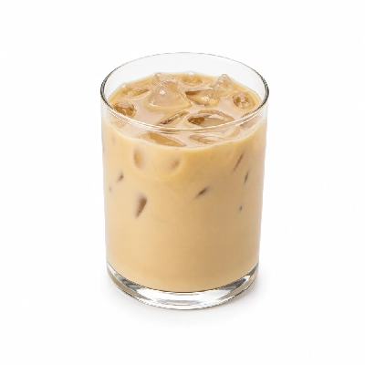 Dunkin' Donuts Toasted White Chocolate Iced Latte with Skim Milk Small