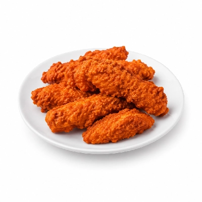 East Coast Wings + Grill 3 Buffalo Chicken Fingers Platter Breaded Hot