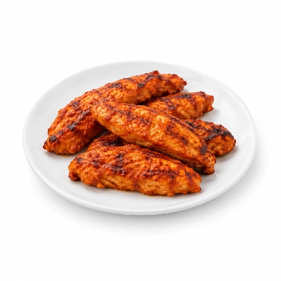East Coast Wings + Grill 3 Buffalo Chicken Fingers Platter Grilled X-Hot