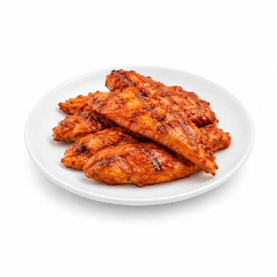 East Coast Wings + Grill 5 Buffalo Chicken Fingers Platter Grilled Hot