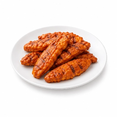 East Coast Wings + Grill 5 Buffalo Chicken Fingers Platter Grilled Medium