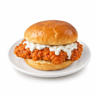 East Coast Wings + Grill Buffalo Chicken Fried Steak Sandwich No Sides with Ranch