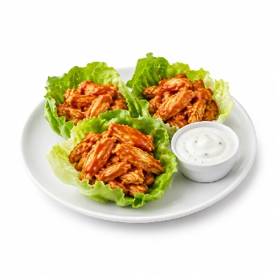 East Coast Wings + Grill Buffalo Chicken Lettuce Wraps with Lava Ranch Medium