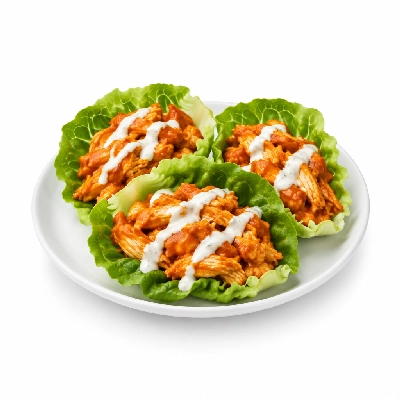 East Coast Wings + Grill Buffalo Chicken Lettuce Wraps with Lava Ranch Mild