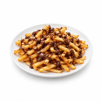East Coast Wings + Grill Carnival Fries with Chocolate Sauce