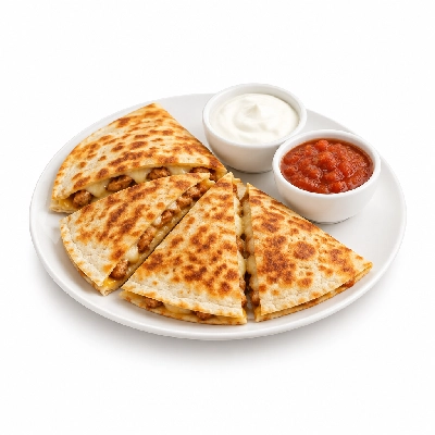 East Coast Wings + Grill Santa Fe Quesadilla with Sour Cream and Salsa Medium