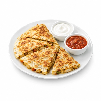 East Coast Wings + Grill Santa Fe Quesadilla with Sour Cream and Salsa X-Hot