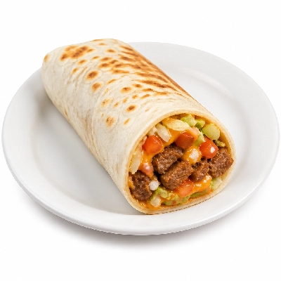 East Coast Wings + Grill Steak Buffalo Wrap with Flour Tortilla X-Hot Sauce