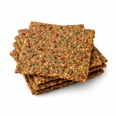 Easy Herbed Flax Crackers