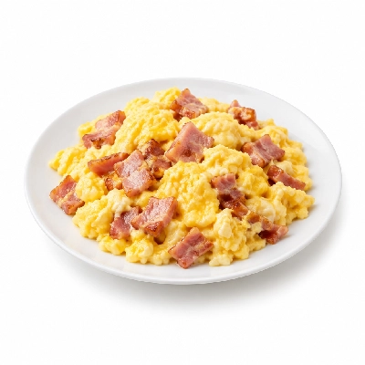 Eat'n Park Breakfast Texas-Sized Scrambler with Canadian Bacon