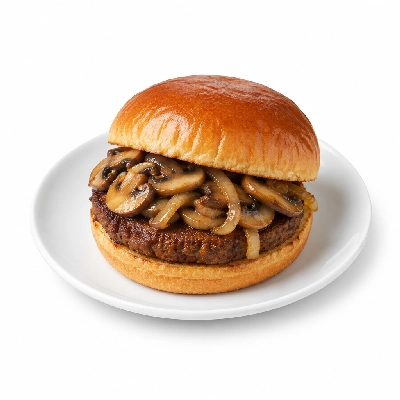 Eat'n Park Burgers Black Angus Mushroom and Onion (with Gardenburger Patty)