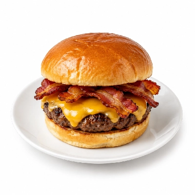Eat'n Park Burgers Classic Black Angus Bacon Cheeseburger (with Gardenburger Patty)