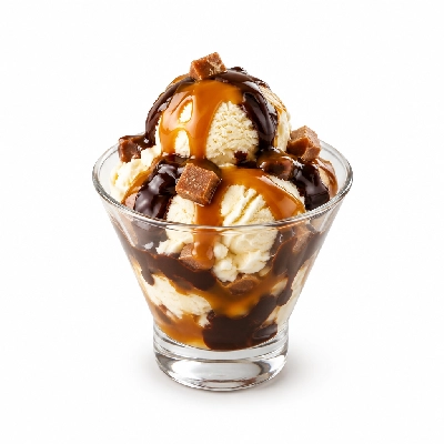 Eat'n Park Desserts Caramel Fudge Sundae