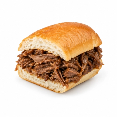 Eat'n Park Smaller Portions Shredded Pot Roast Sandwich (Half)