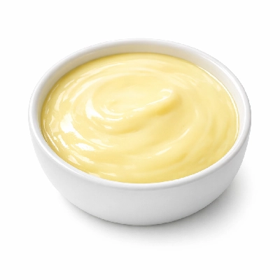 Egg custards dry mix prepared with 2% milk