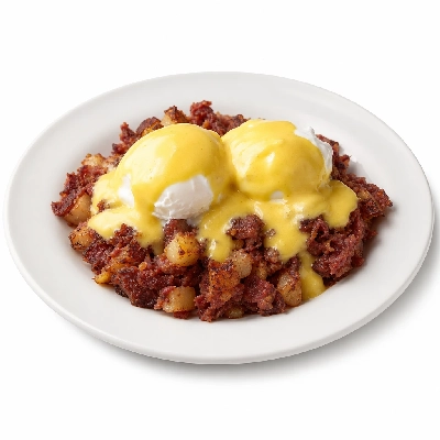 Egg Harbor Cafe Benedicts Corned Beef Hash Benny