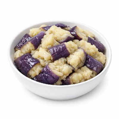 Eggplant boiled without salt