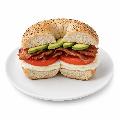 Einstein Bros. Bagels Egg White Tomato Bacon and Avocado