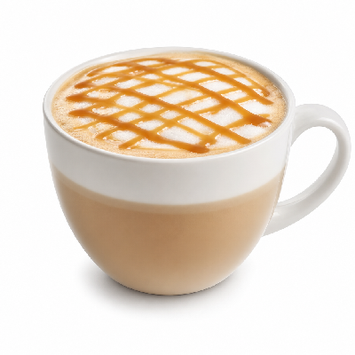 Einstein Bros. Coffee Specialty with 2% Milk Caramel Macchiato Large