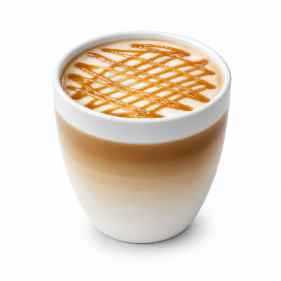 Einstein Bros. Coffee Specialty with 2% Milk Caramel Macchiato Med