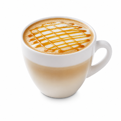 Einstein Bros. Coffee Specialty with 2% Milk Caramel Macchiato Regular