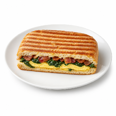 Einstein Bros. Egg Paninis Spinach & Bacon Panini