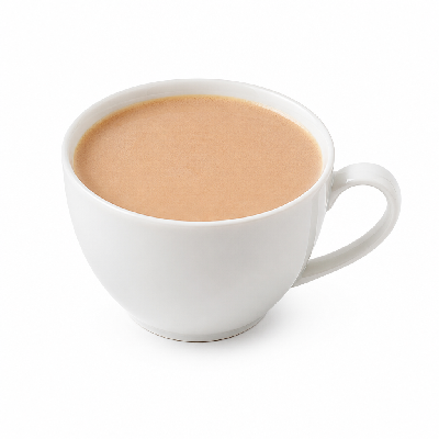 Einstein Bros. Hot Beverages with 2% Milk Chai Tea Latte Large