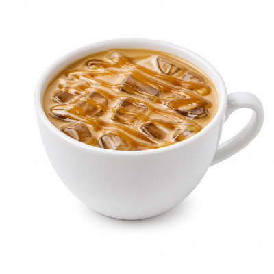 Einstein Bros. Iced Specialty Coffee Caramel Macchiato Large (Red. Fat Milk)