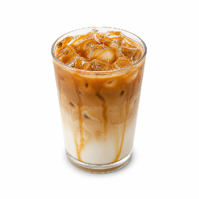 Einstein Bros. Iced Specialty Coffee Caramel Macchiato Large (Whole Milk)